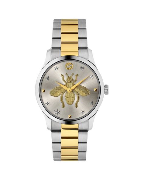 gucci watch bee silver|Gucci bumble bee collection.